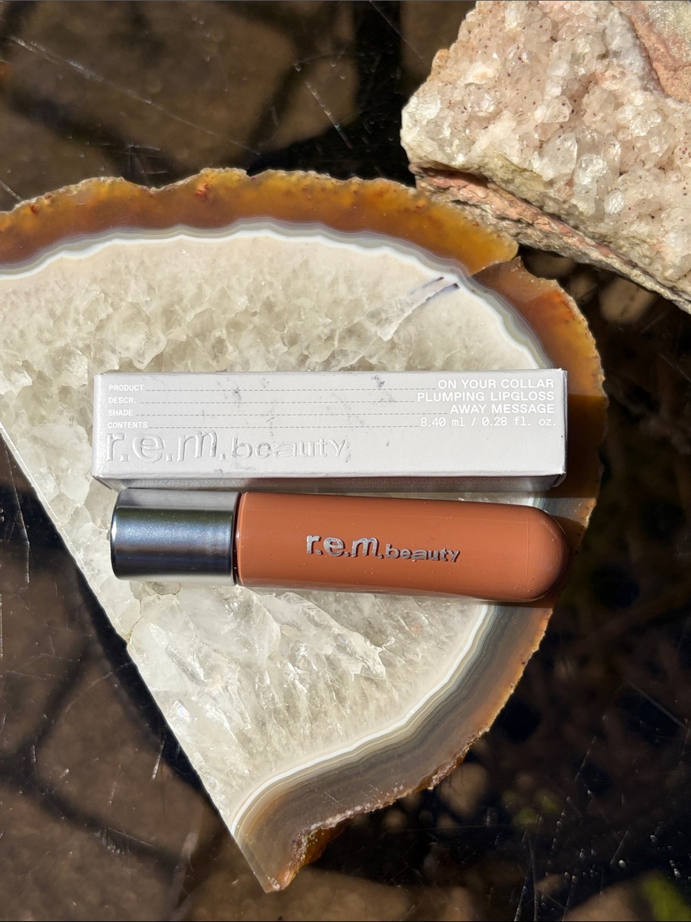 REM beauty On Your Collar Plumping Lipgloss — Away Message